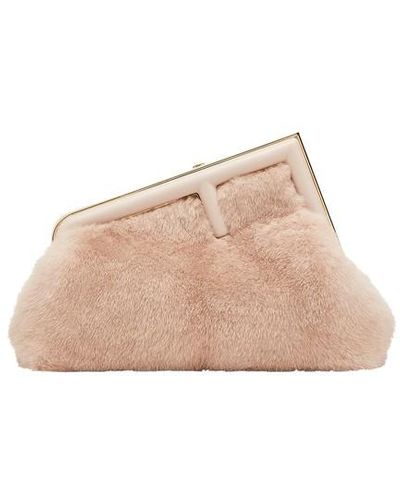 Fendi hot sale fur clutch