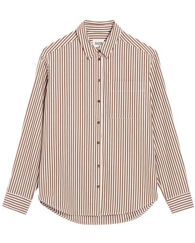 Claudie Pierlot Bronze Striped Shirt - Multicolour