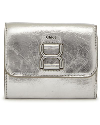 Chloé Mini-Brieftasche Marcie - Grau