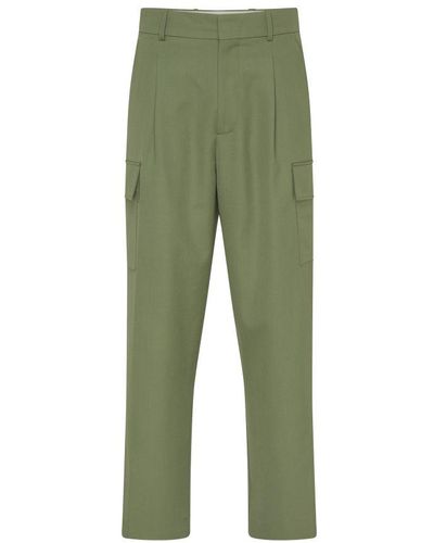 Drole de Monsieur Wool Cargo Pants - Green