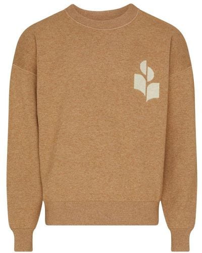 Isabel Marant Atley Crew Neck Sweater - Brown