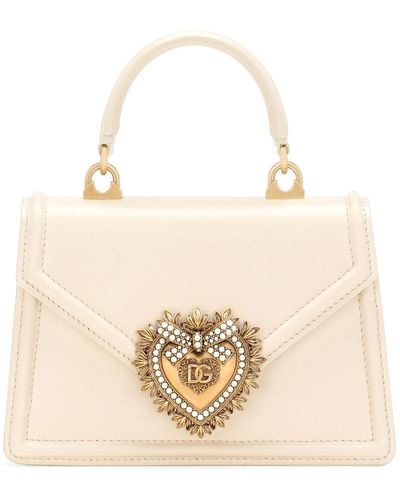 Dolce & Gabbana Petit sac à main Devotion à poignée - Neutre