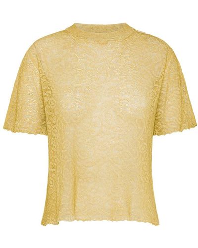 Momoní Sveva Linen Sweater - Yellow