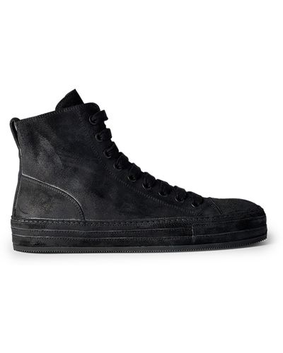 Ann Demeulemeester High Top Sneakers Raven - Schwarz