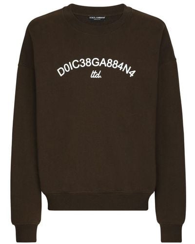 Dolce & Gabbana Round-Neck Sweatshirt - Brown