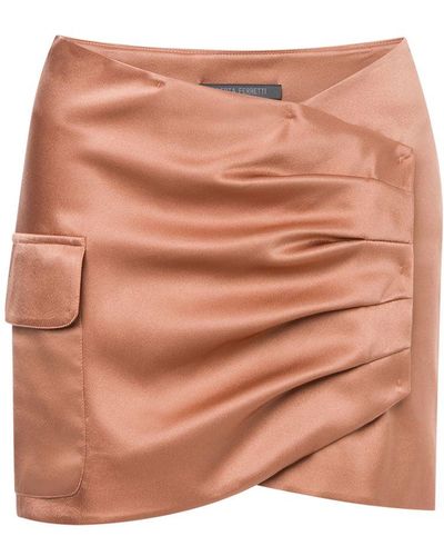 Alberta Ferretti Mini Skirt - Brown