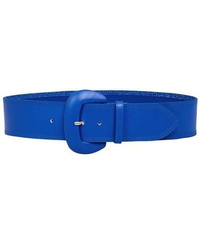 Essentiel Antwerp Drebel Leather Belt - Blue