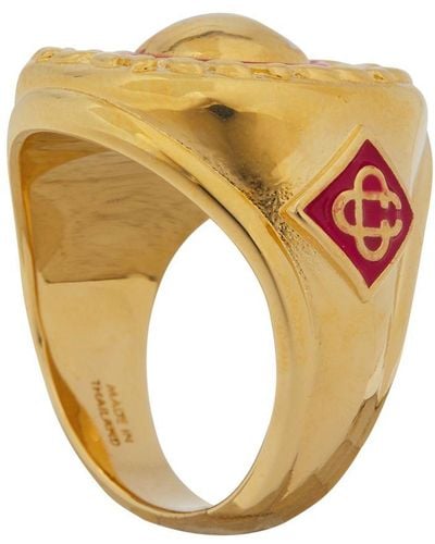 Casablancabrand Sporty Medallion Ring - Yellow