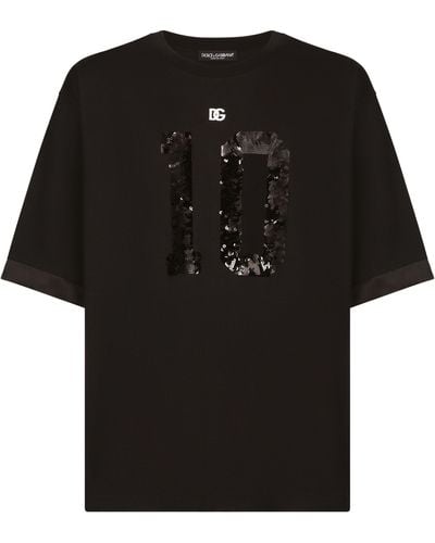 Dolce & Gabbana Kurzarm-T-Shirt - Schwarz