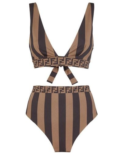 Fendi Two-Piece Swimwear - Brown