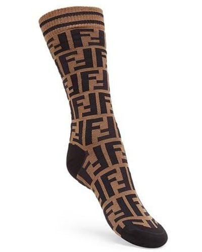 Brown Fendi Hosiery for Women | Lyst