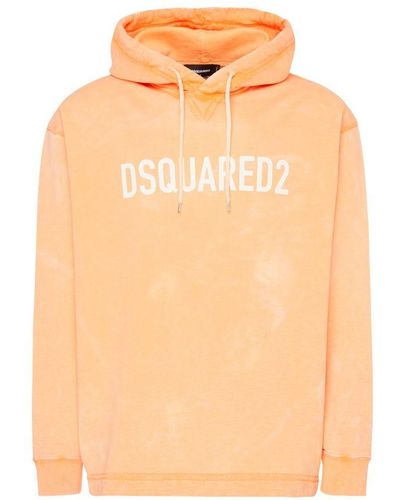 DSquared² Relaxed Fit Hoodie - Orange