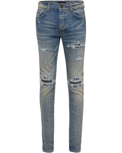Amiri Slim-Jeans MX1 Bandana - Blau