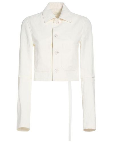 Ann Demeulemeester Phae Atelier Deconstructed Jacket - White