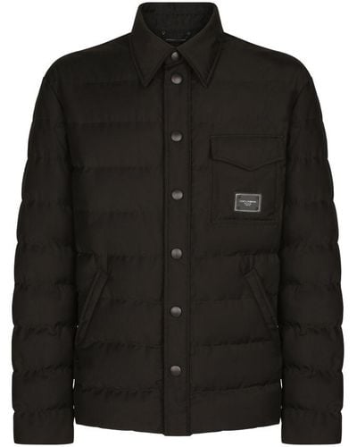 Dolce & Gabbana Quilted Nylon Jacket - Black