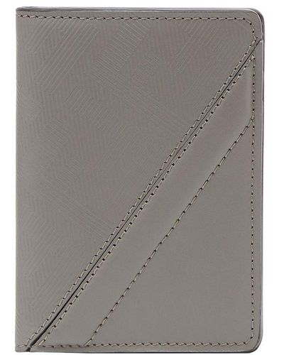 Fendi Shadow Diagonal Card Holder - Grey