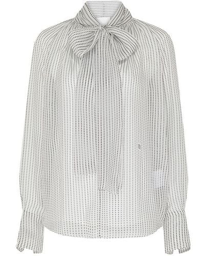 Givenchy Polka Dots Blouse - White