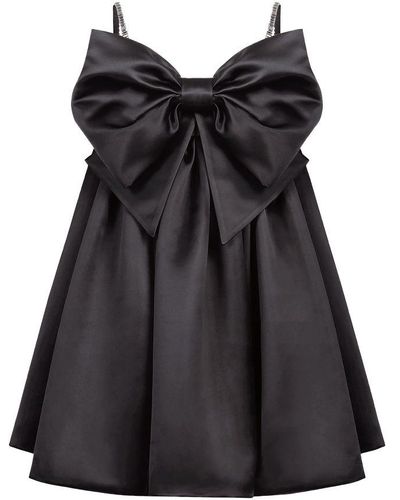 Nina Ricci Bow Front Flared Dress - Black
