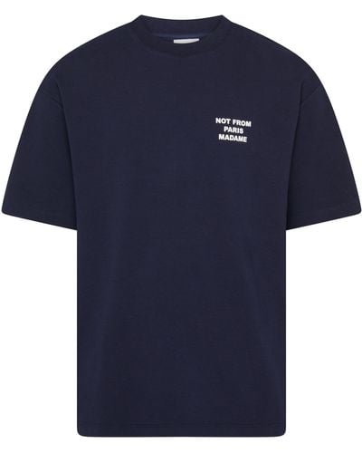 Drole de Monsieur Das T-Shirt Slogan - Blau