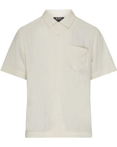 A.P.C. Kurzärmeliges Hemd Lloyd - Weiß