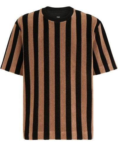 Fendi T-Shirt in Oversize Fit - Schwarz
