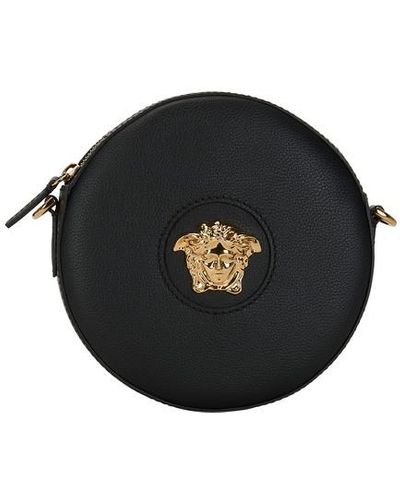 Versace La Medusa Round Camera Bag - Black