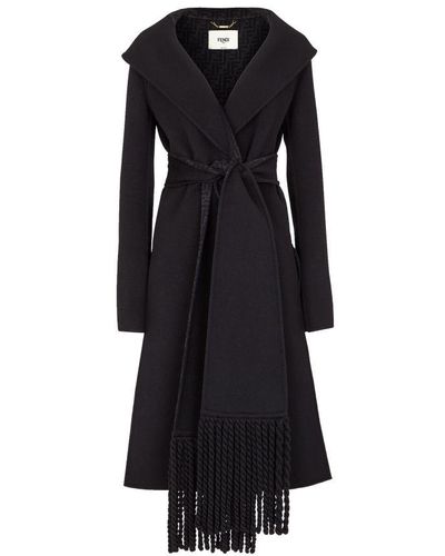 Fendi Wool Coat - Black