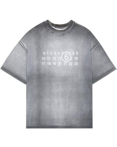 MM6 by Maison Martin Margiela Oversized T-shirt - Grey