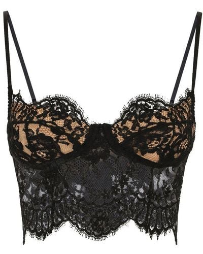 Dolce & Gabbana Lace Lingerie Corset Top - Red