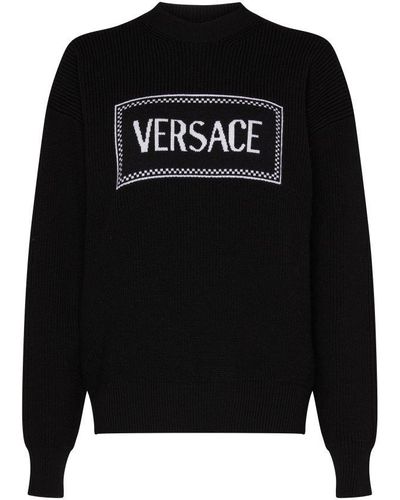 Versace Macrologo Sweatshirt - Black