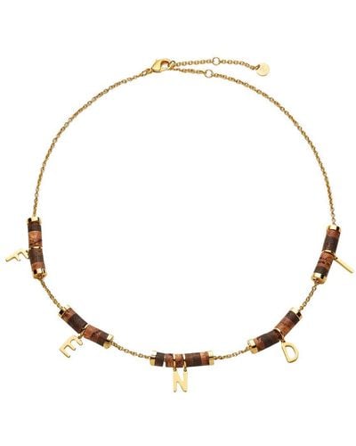 Fendi Graphy Necklace - Metallic