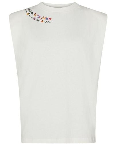 FARM Rio Nature Is The Future Patterned Top - White