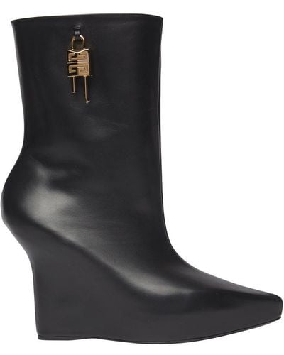 Givenchy G Lock Wedge Ankle Boot - Black
