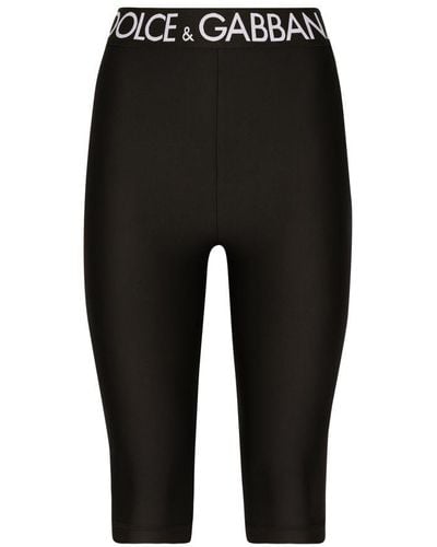 Dolce & Gabbana Spandex Jersey Cycling Shorts - Black