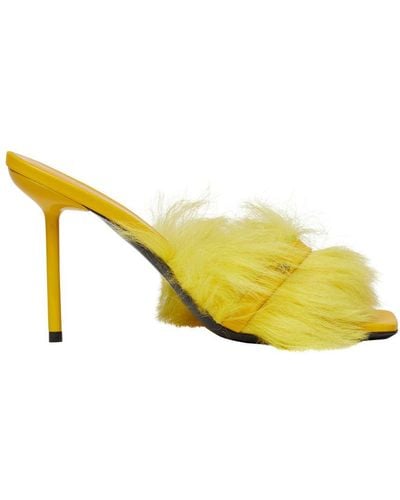 BY FAR Kenny High Heels Mules - Yellow
