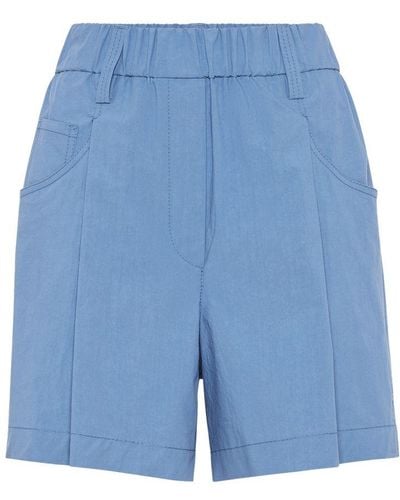 Brunello Cucinelli Five-Pocket Shorts - Blue