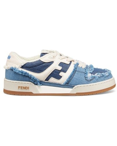 Fendi Sneakers Match - Bleu