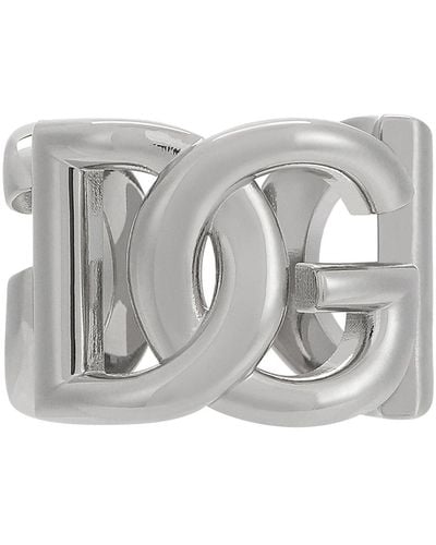 Dolce & Gabbana Dg Logo Ring - Metallic