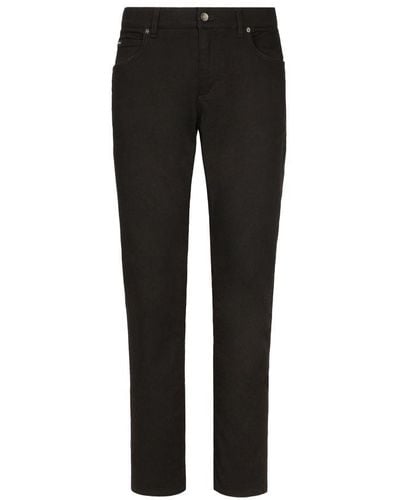 Dolce & Gabbana Regular-fit Stretch Jeans - Black