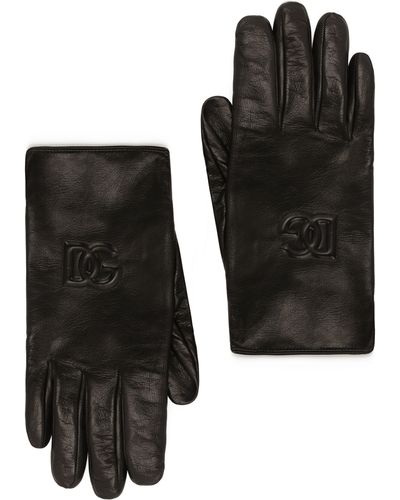 Dolce & Gabbana Handschuhe aus Nappaleder - Schwarz
