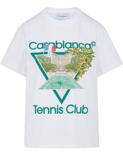 Casablancabrand T-shirt imprimé Tennis club - Multicolore