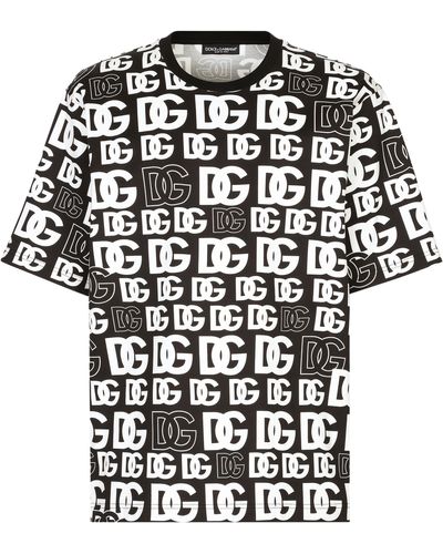 Dolce & Gabbana Baumwoll-T-Shirt - Schwarz