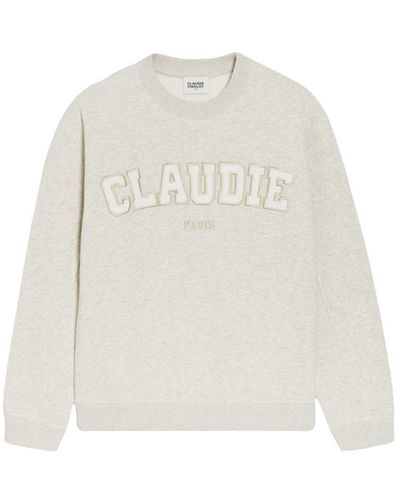 Claudie Pierlot Marled Knit Sweatshirt - White