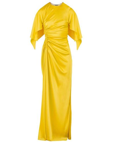 Maison Rabih Kayrouz Gathered Long Dress - Yellow