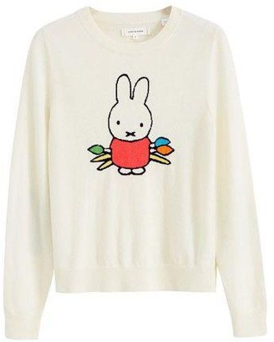 Chinti & Parker Wool-cashmere Miffy Artist Sweater - White