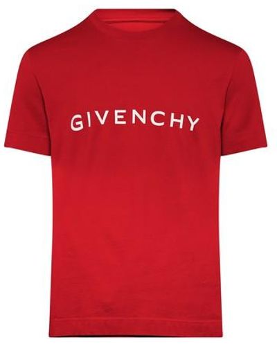 Givenchy T-shirt slim Archetype - Rouge