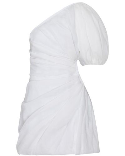 Chloé Asymmetric Mini Dress - White