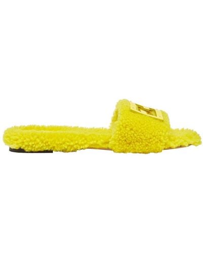 Fendi Baguette Sandals - Yellow