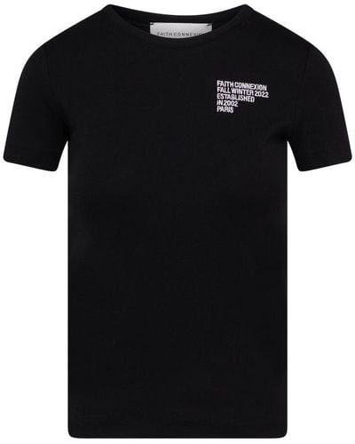 Faith Connexion Fitted T-shirt - Black