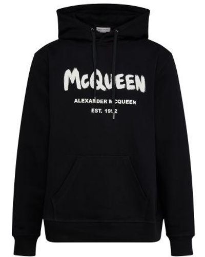 Alexander McQueen Kapuzensweatshirt - Schwarz